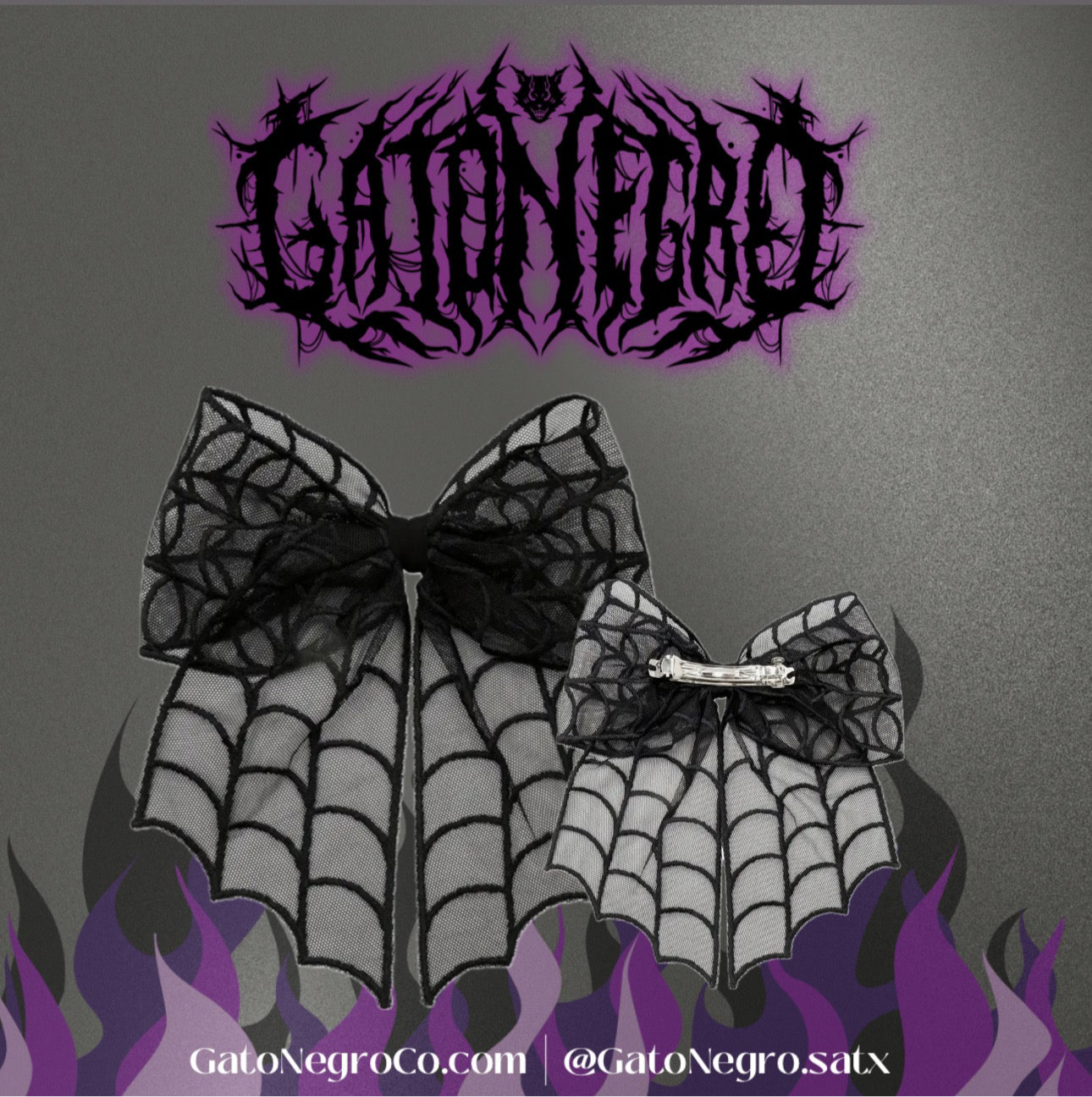 Mesh hair bow