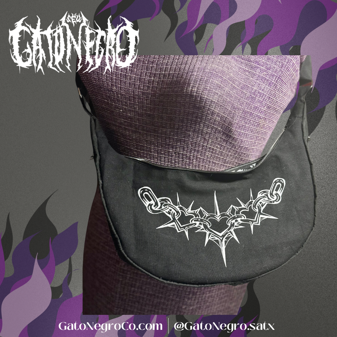 Black crescent bag