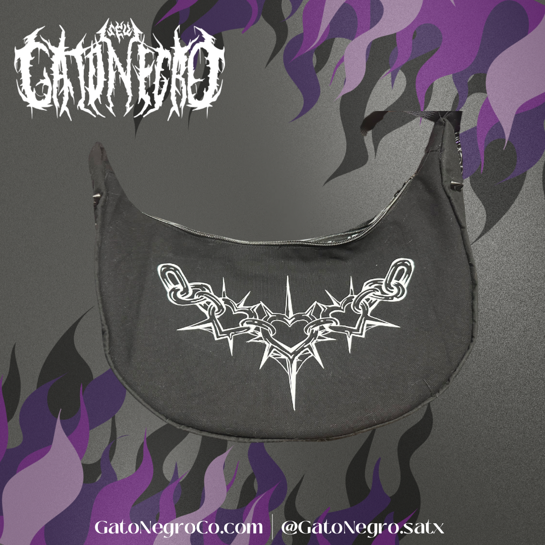 Black crescent bag