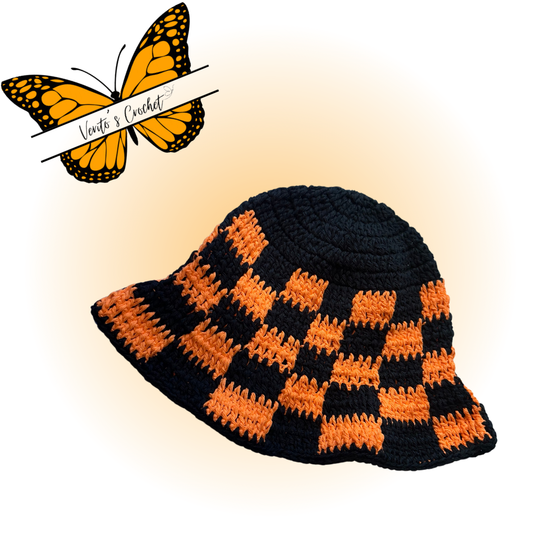Checkered Bucket hat