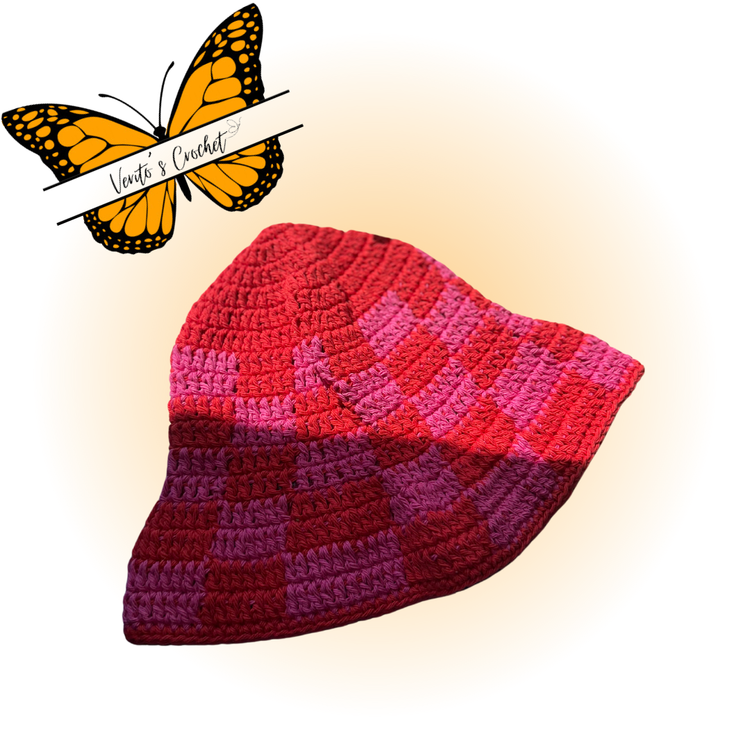 Checkered Bucket hat