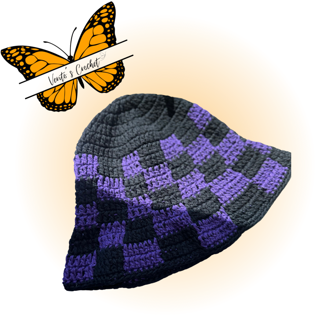 Checkered Bucket hat