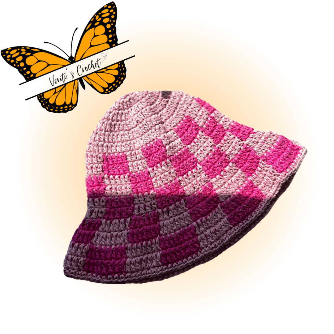 Checkered Bucket hat