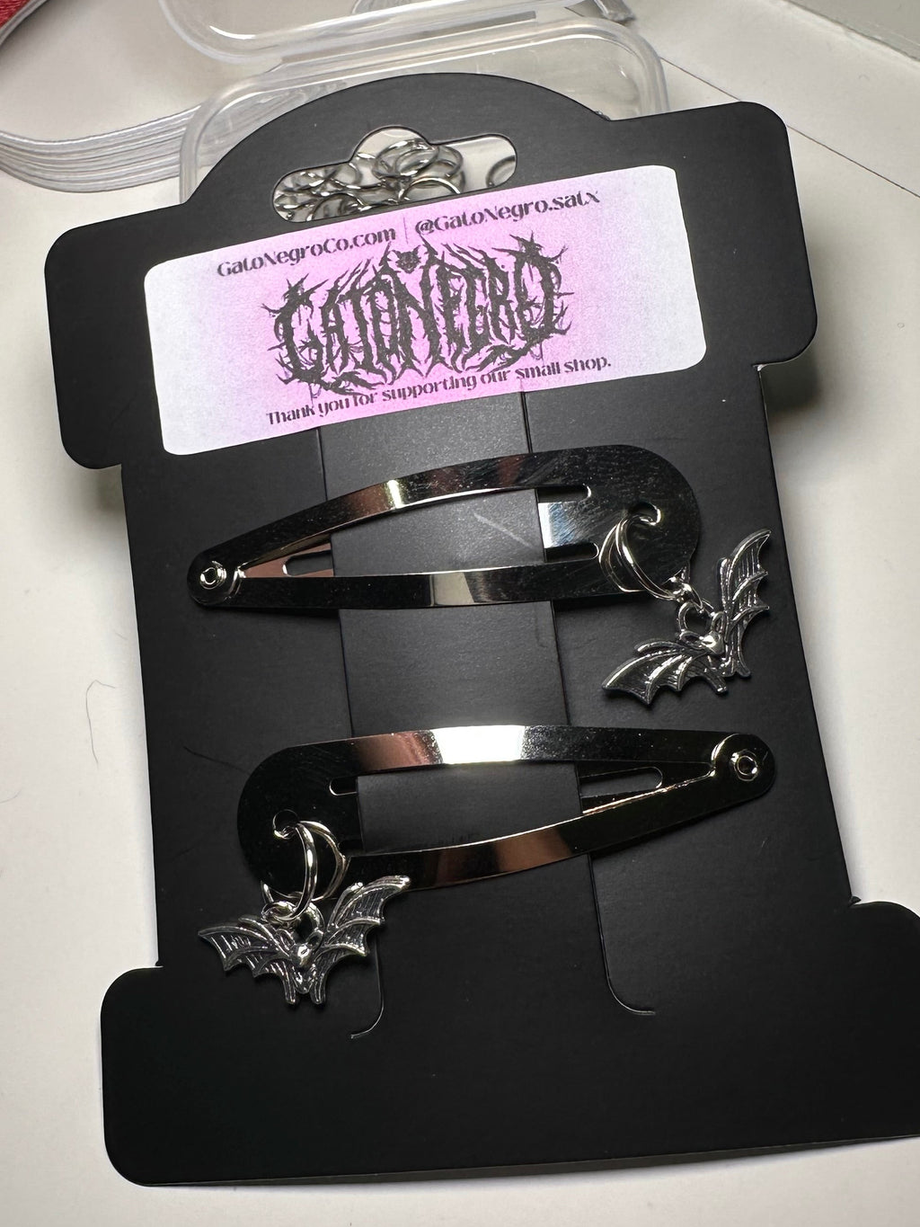 Dangle Bat Hair clips