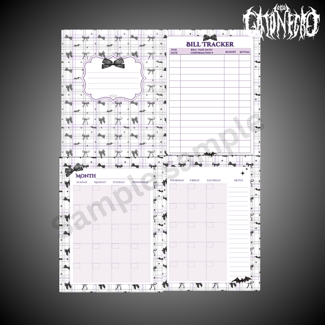 Bats&Bows Planner (physical)