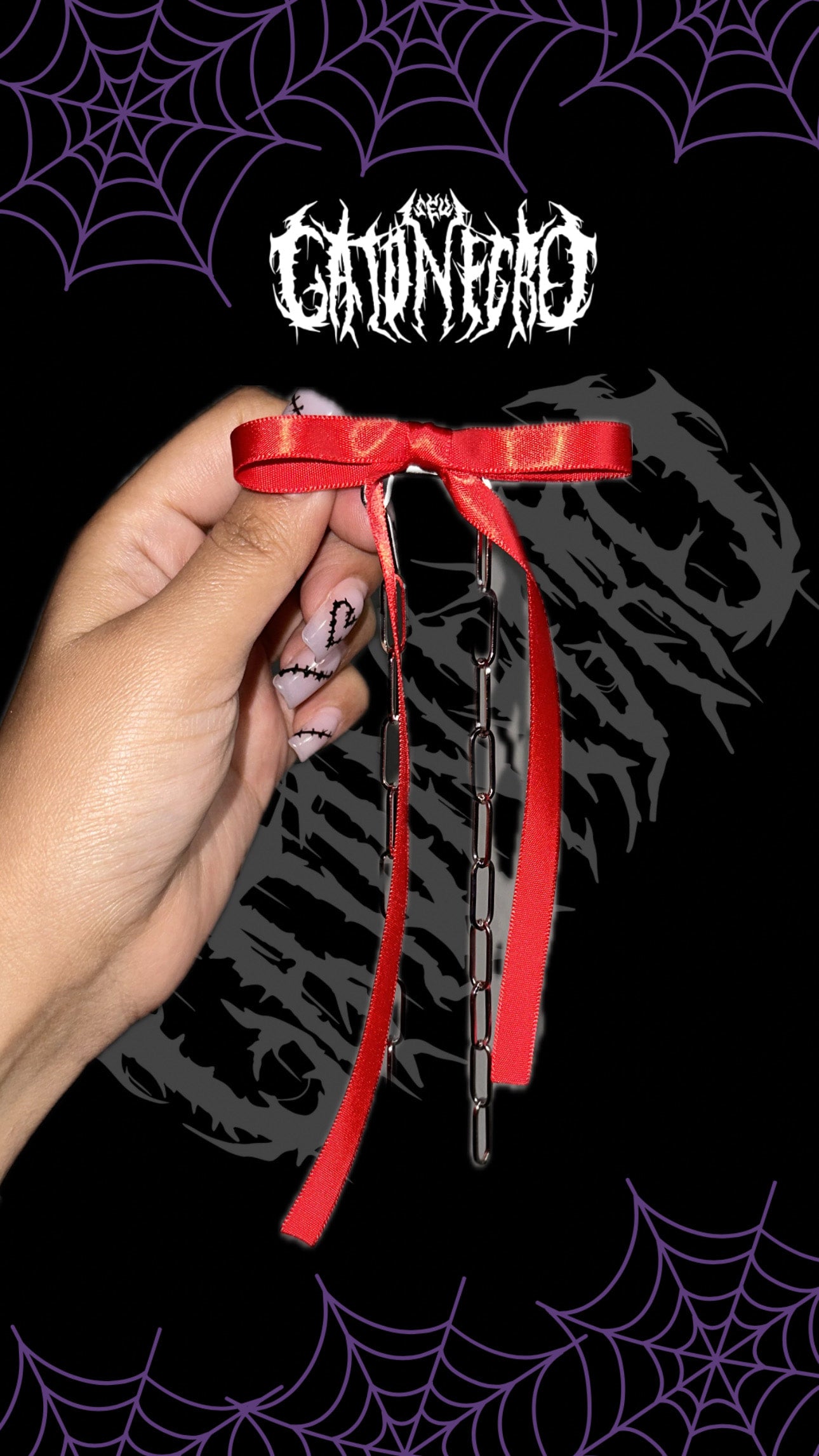 Chain hair bows