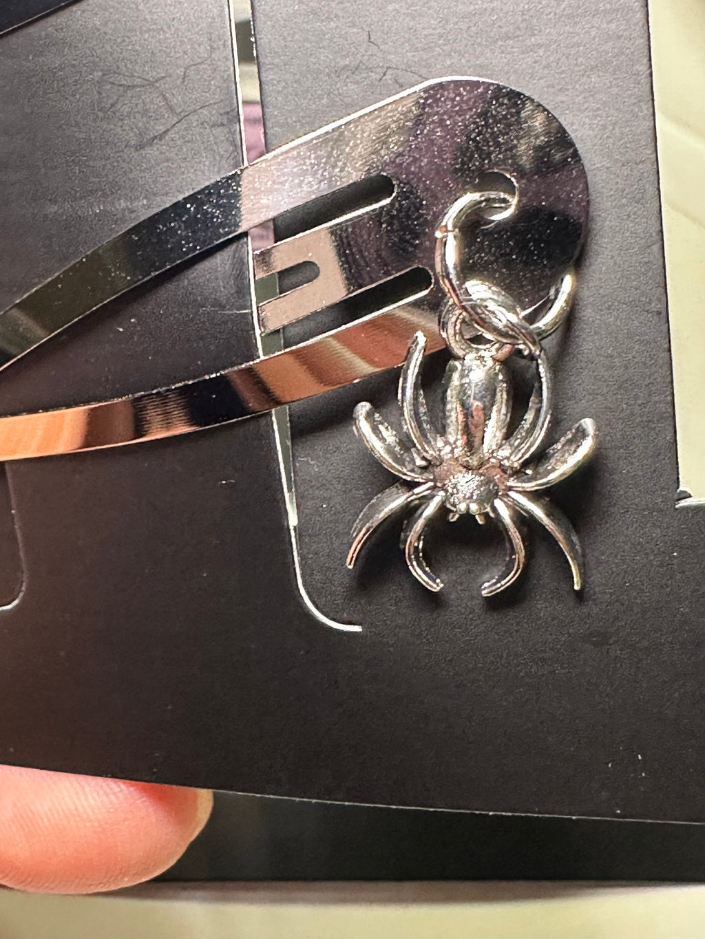 Dangle spider Hair clips