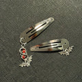 Chainmail bat hair clips