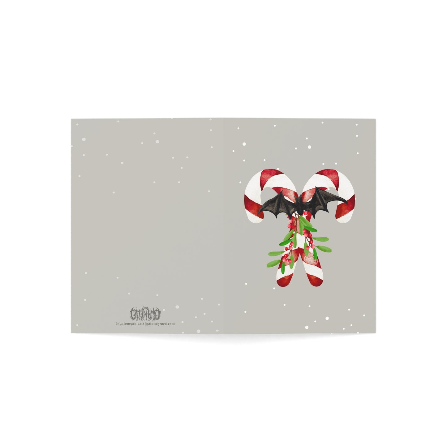 batty cane Greeting Cards (1, 10, 30, and 50pcs)