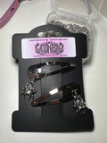 Dangle spider Hair clips
