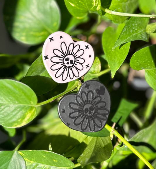 Deadly daisies pocket mirror