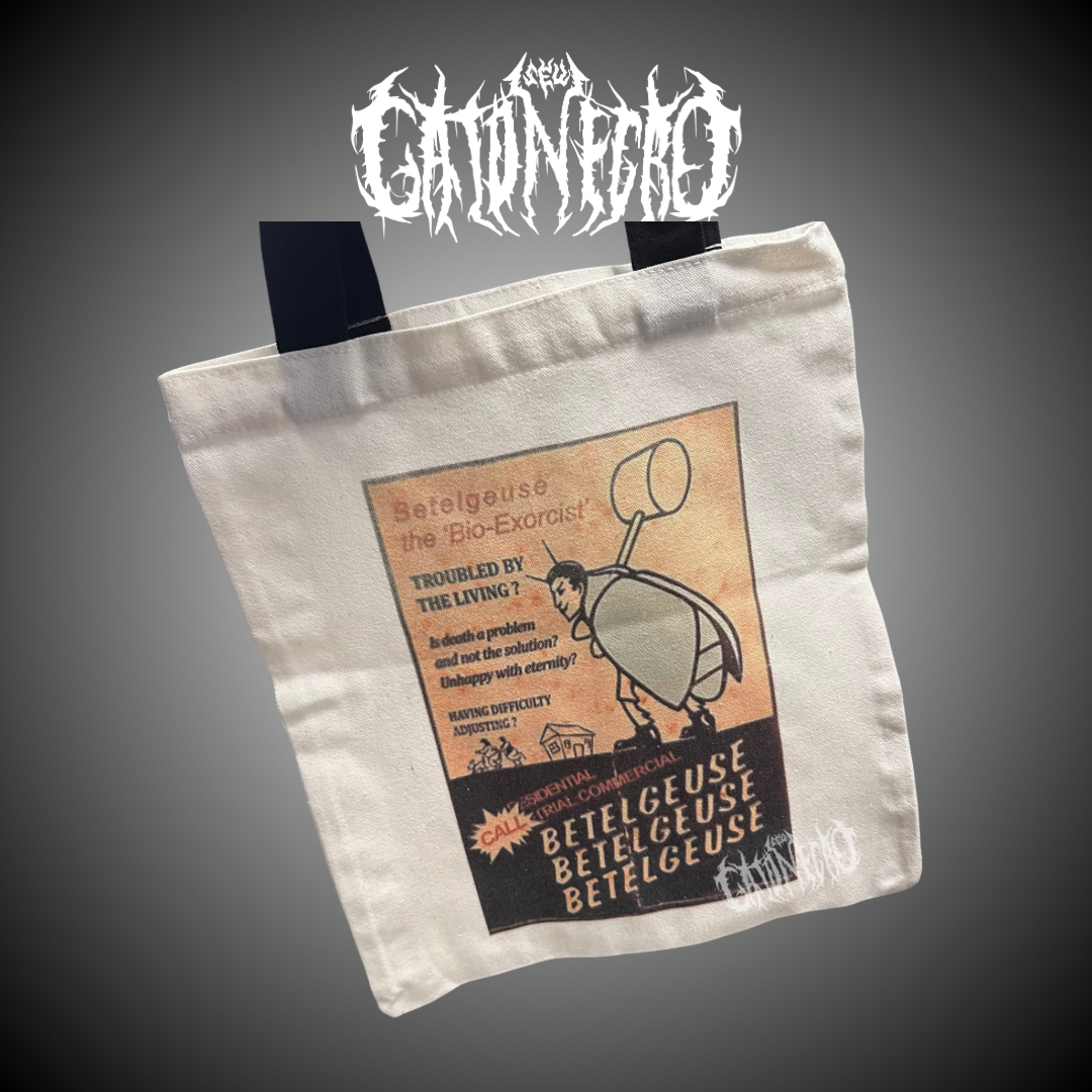 Beetlejuice flyer tote