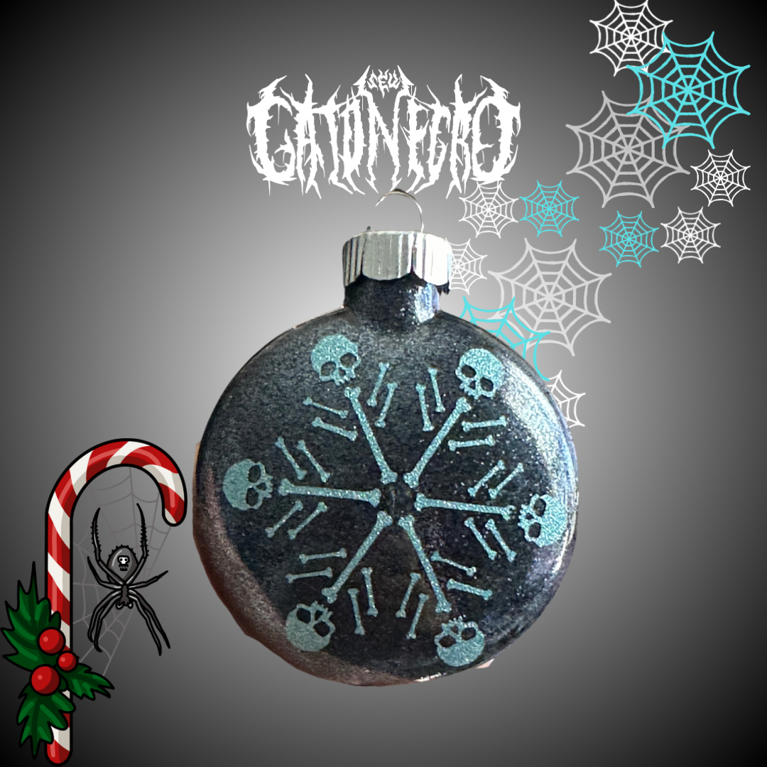 skull snowflake ornaments