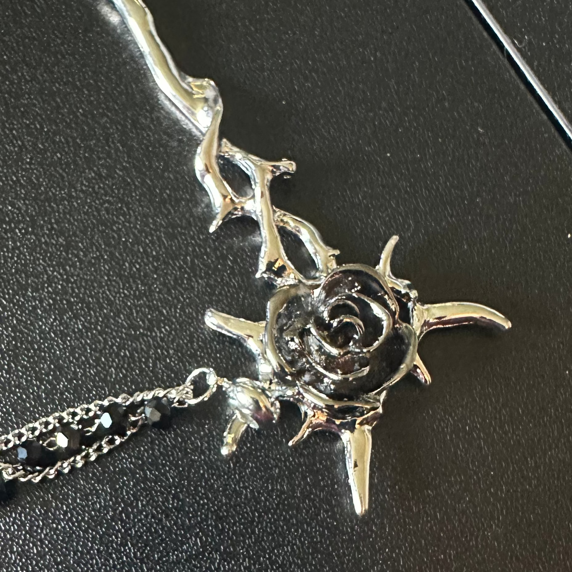 Gothic rose hair pin