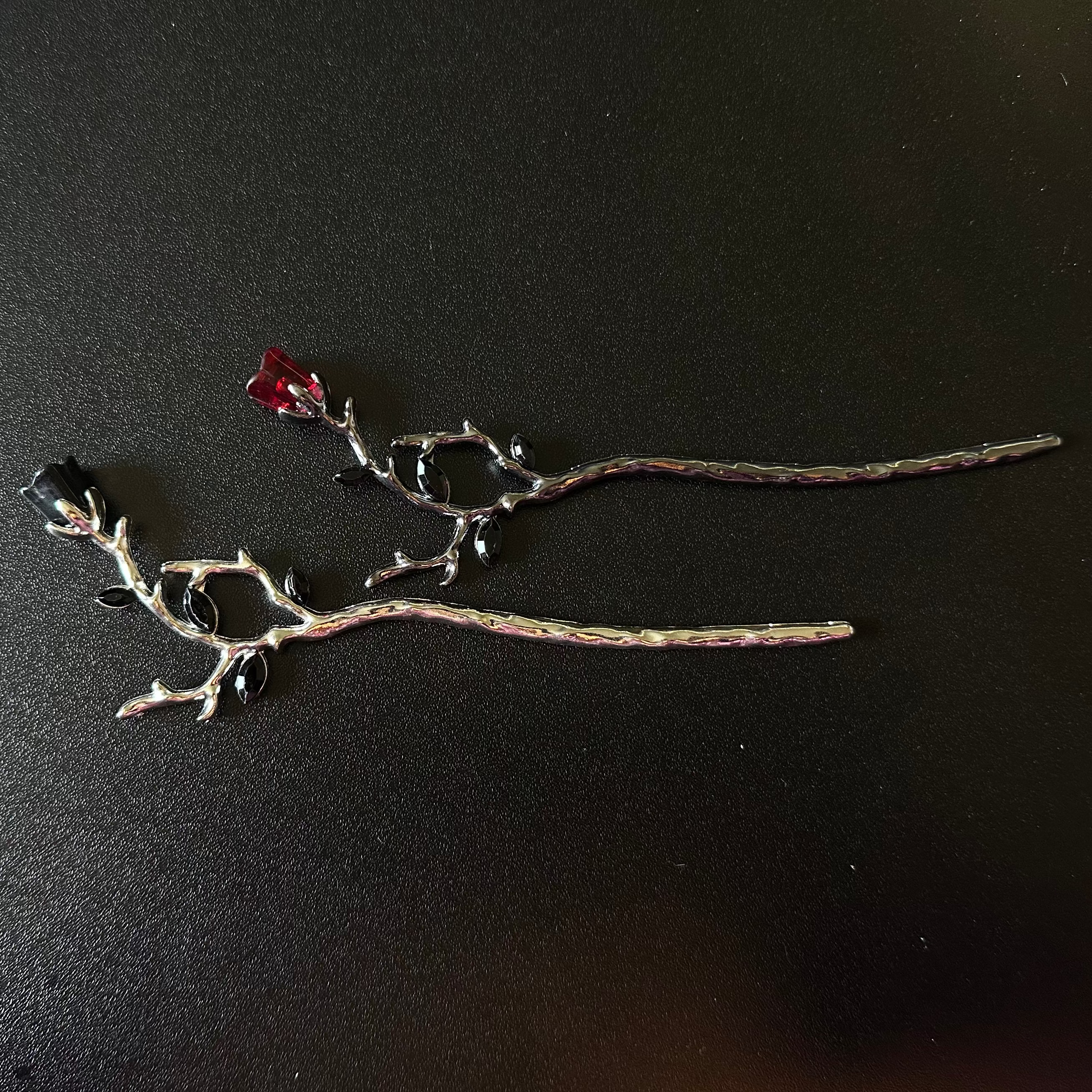 Rose Gem hair pin