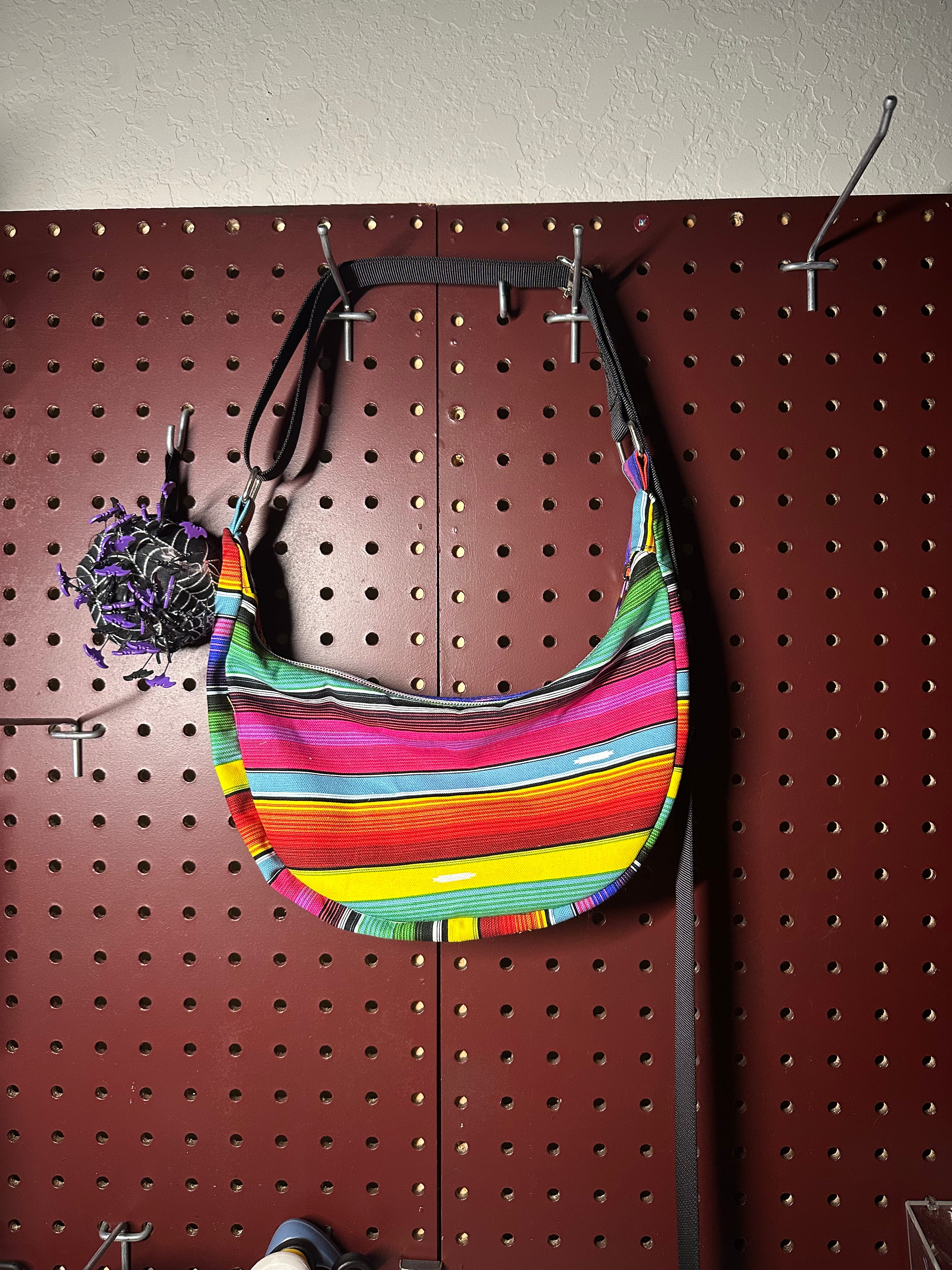 Sarape crescent bag