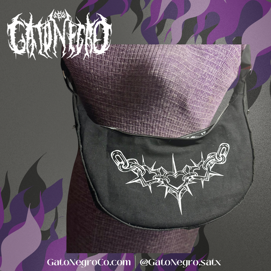 Black crescent bag