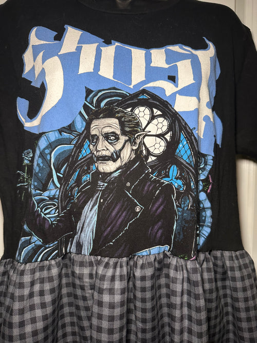 Blue/ grey ‘ghost’ t-shirt dress