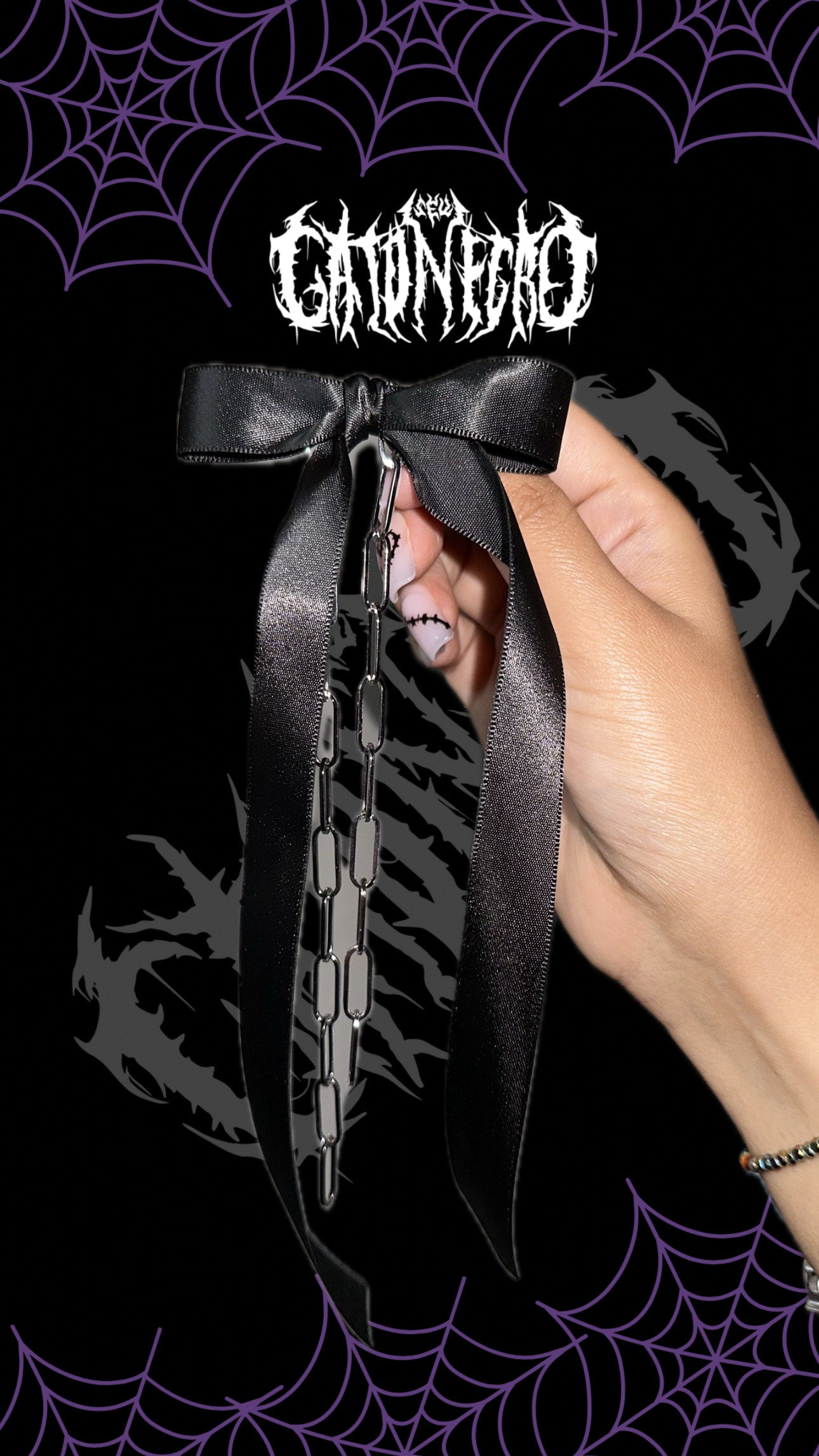 Chain hair bows